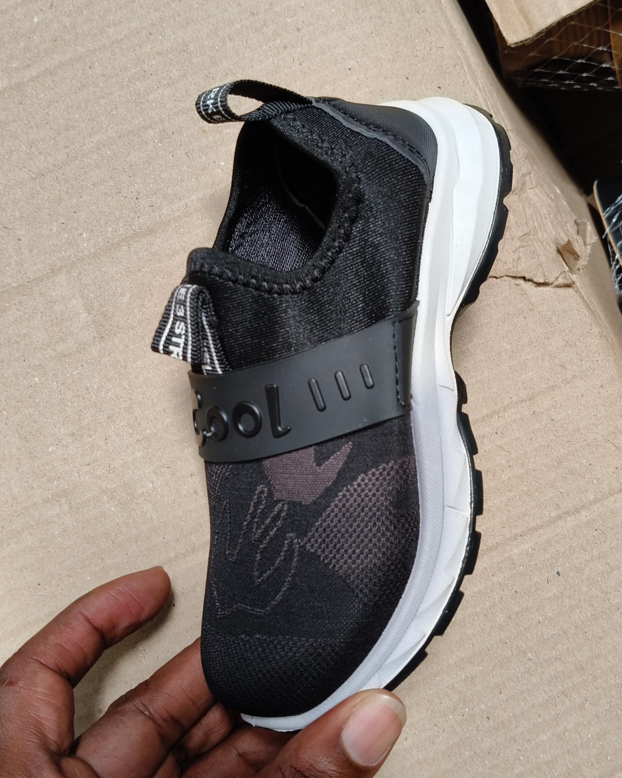 Black kids sneakers