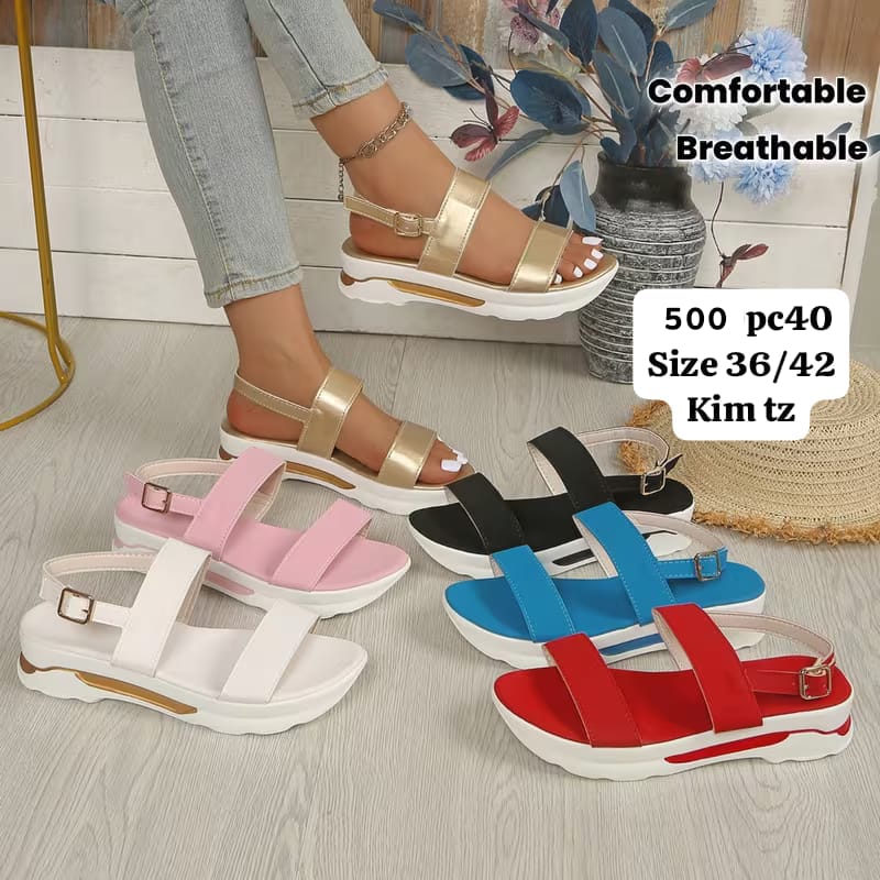 Breathable fashion open shoe